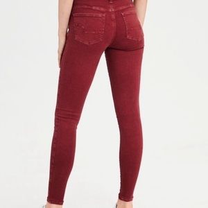 Limited Edition AEO Red Super Stretch Jegging